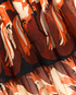 Fendi Parrot Print Cold-Shoulder Dress, £395, Clothing, Brown/Orange, Silk, Other view