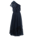 Fendi Embroidered Pleated Dress, front view