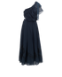 Fendi Embroidered Pleated Dress, back view