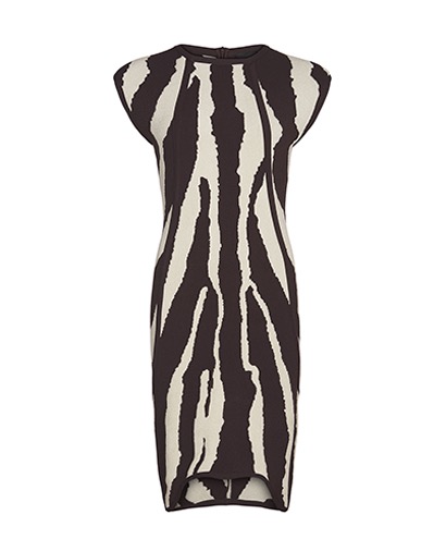 Fendi Bodycon Dress, &pound;200, Clothing, Brown/Cream, Viscose, Front view