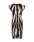 Fendi Bodycon Dress, &pound;200, Clothing, Brown/Cream, Viscose, Front view