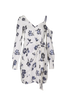 Self- Portrait Floral Wrap Dress, front view