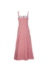 Gabriela Hearst Prudence Dogstooth Midi Dress, back view