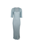 Ganni Metallic Effect Knitted Dress, front view