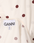Ganni Sailor Collar Mini Dress, &pound;60, Clothing, Brown/White, Cotton, Other view