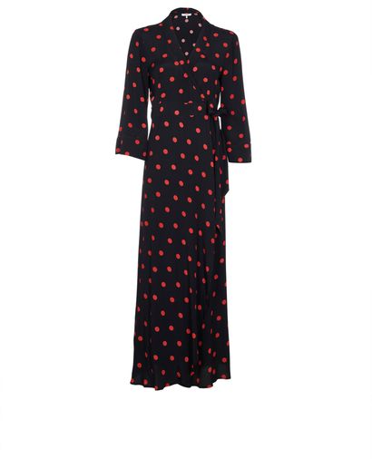 Ganni Polka Dot Maxi Dress, front view