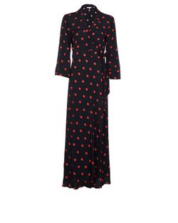 ganni red polka dot dress Ganni Women's Barra Polka Dot A-Line Shirt Dress - Black