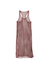 Ganni Racerback Grid Lace Net Dress, front view