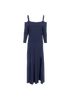 Ganni Cold Shoulder Dress, front view