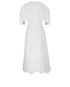 Ganni Broderie Anglaise Smock Midi Dress, back view
