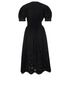 Ganni Broderie Anglaise Smock Midi Dress, back view