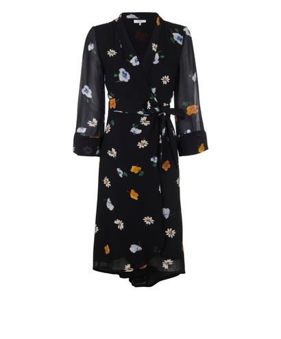Ganni Floral  Georgette Wrap Dress, front view