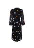 Ganni Floral  Georgette Wrap Dress, back view