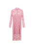Ganni Lace Detail Dress, &pound;70, Clothing, Pink, Polyester (Polymer), Front view