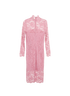 Ganni Lace Detail Dress, &pound;70, Clothing, Pink, Polyester (Polymer), Back view