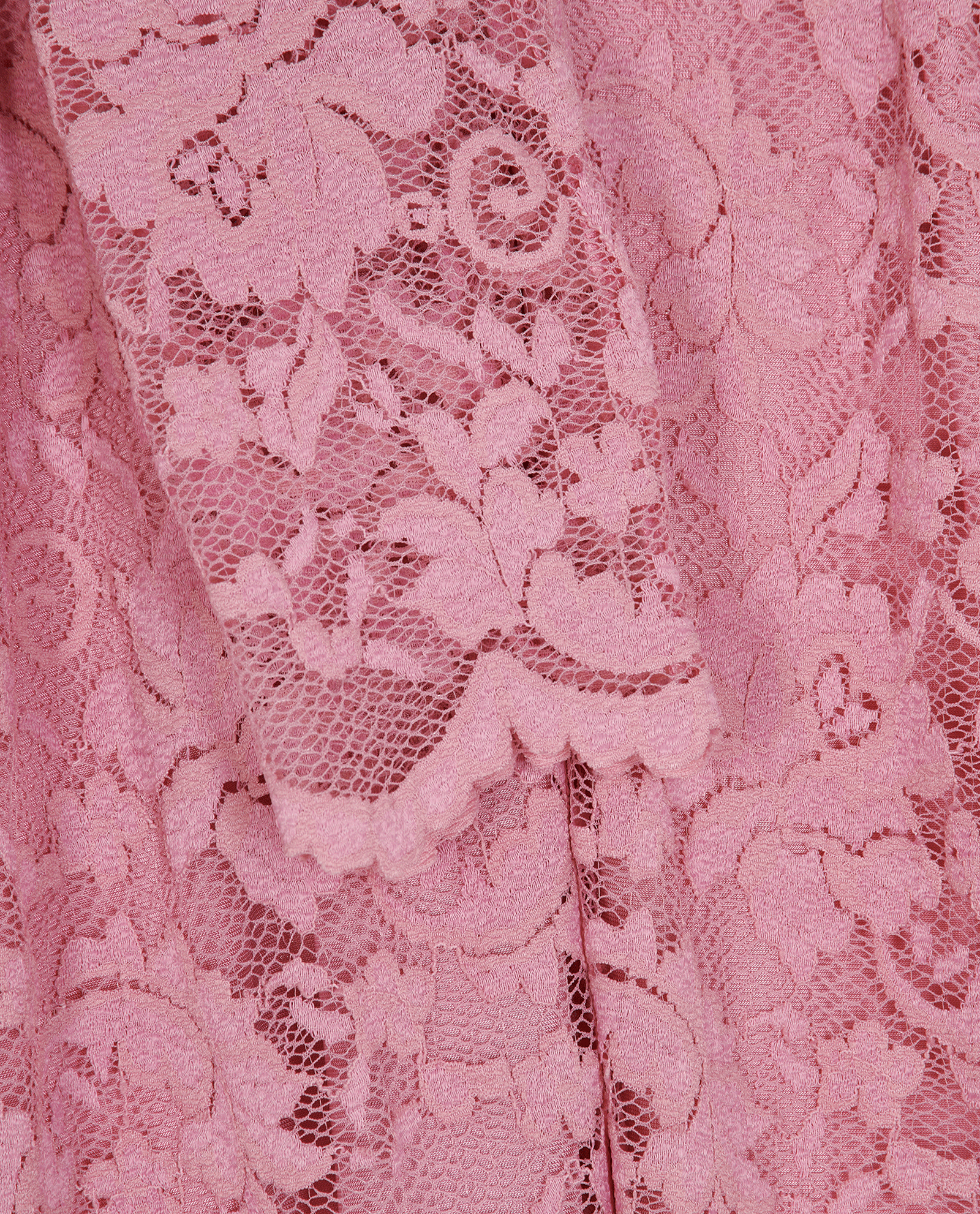Ganni Lace Detail Dress, &pound;70, Clothing, Pink, Polyester (Polymer), Other view