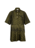 Ganni Jacquard Leopard Mini Dress, front view