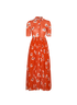 Ganni Tilden Mesh Maxi Dress, front view