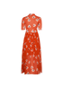 Ganni Tilden Mesh Maxi Dress, back view