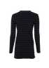 Ganni Striped Jumper Dress, &pound;65, Clothing, Navy, Cotton, Back view