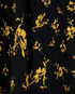 Ganni Floral Wrap Dress, &pound;60, Clothing, Black/Yellow, Viscose, Other view