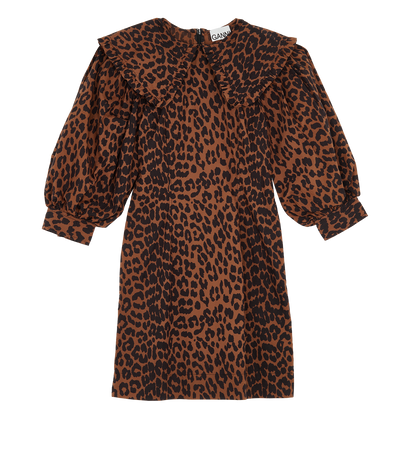Ganni Leopard Mini Dress, front view