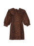 Ganni Leopard Mini Dress, front view