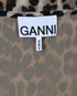 Ganni Leopard Ruched Dress, other view