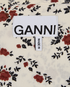 Ganni Flower Print Puff Sleeve Dress, other view