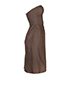 Gianni Versace Strapless Structured Dress, side view