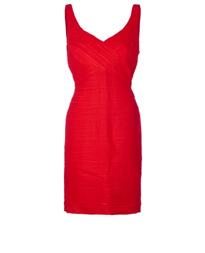 Gianni Versace Crinkled Evening Dress, front view