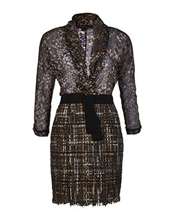 Giambattista Valli Tweed Skirt Dress, Mohair/Silk, Multi, UK 10
