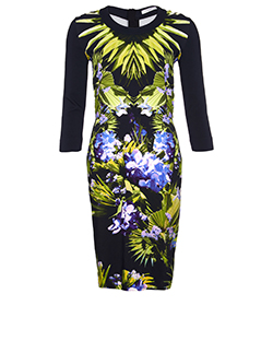 Givenchy Floral Print Dress, Viscose, Multi, UK 12