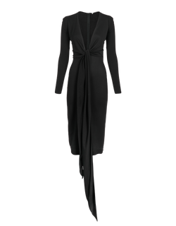 Givenchy Mesh Wrap Ties Dress, Viscose, Black, UK10, 4*