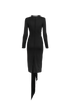 Givenchy Mesh Wrap Ties Dress, back view