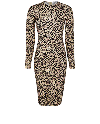 Givenchy Leopard Print Jersey Dress, front view