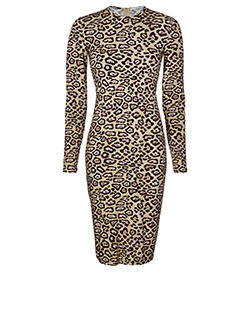 Givenchy Leopard Print Jersey Dress,Viscose,nude/pink UK4,3*