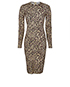 Givenchy Leopard Print Jersey Dress, front view