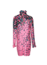 Givenchy Floral-Print Pleated Mini Dress, back view