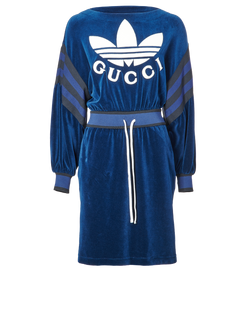 Gucci x Adidas Dress, Cotton, Navy, MII, Sz XXS, 2*