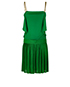 Gucci Chain Strap Pleated Dress, back view