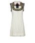 Gucci Lace Sleeveless Neck Bow Dress, front view