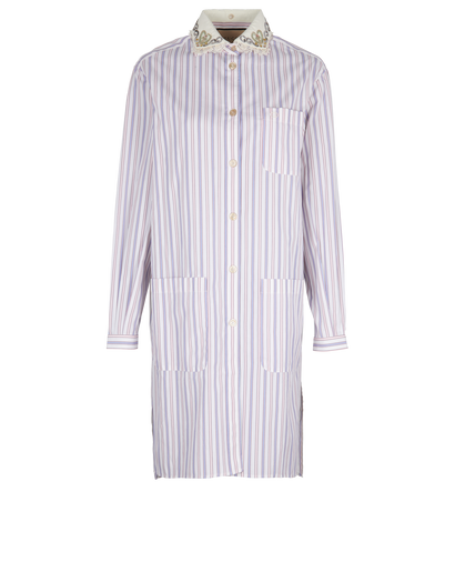 Gucci Emnellished Collar Shirt Dress, front view