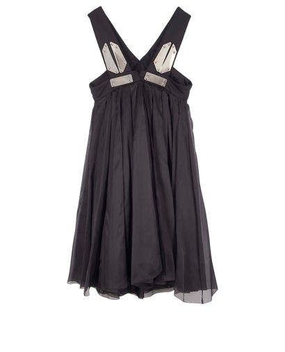 Gucci Metal Plates Babydoll Dress, front view