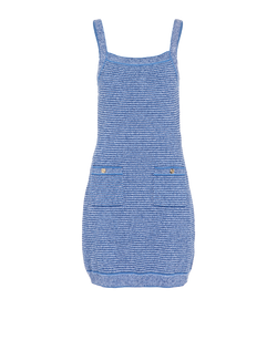 Gucci Mini Knit Dress, Cotton, Blue, Sz XS, 4*