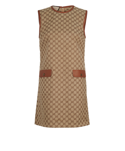 Gucci GG Canvas Sleeveless Dress, front view