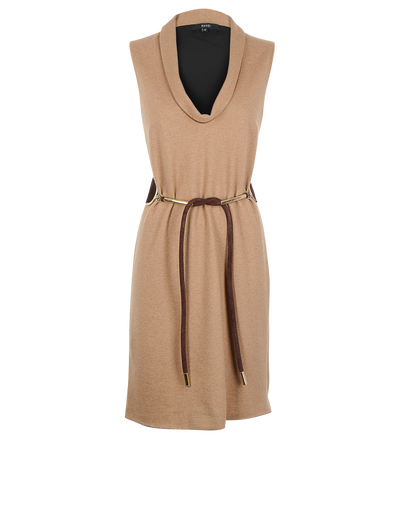 Gucci Belted V-Neck Dress, front view