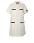 Gucci Web Pockets Dress, &pound;295, Clothing, Cream/Green/Red, Cotton, Front view
