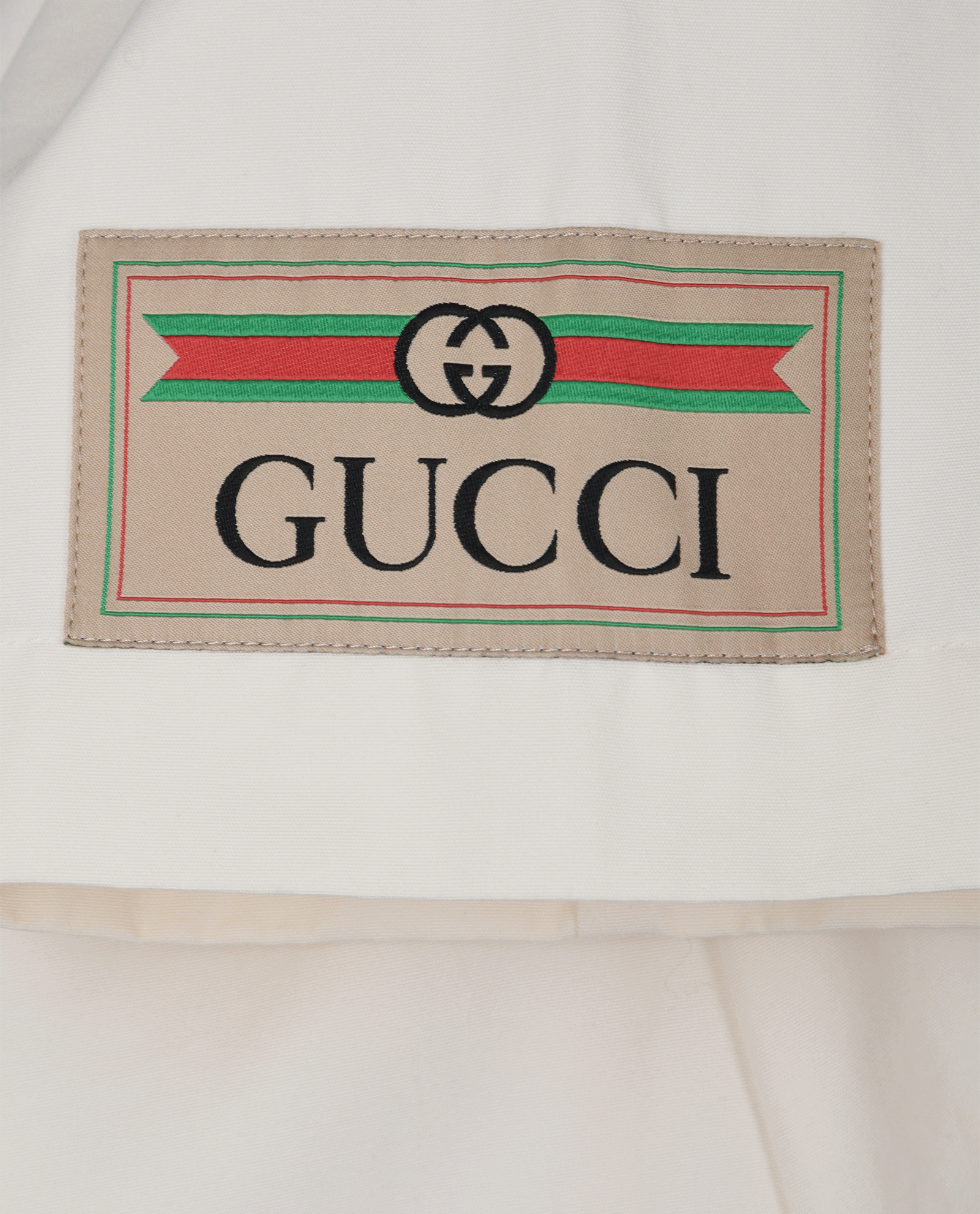 Gucci Web Pockets Dress, &pound;295, Clothing, Cream/Green/Red, Cotton, Other view
