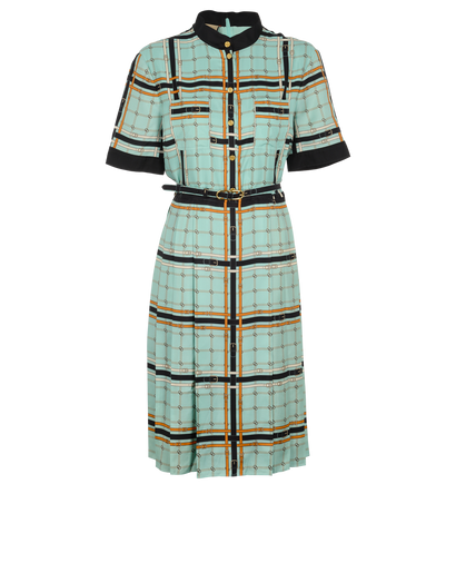 Gucci GG Belt Chain Print Dress, front view